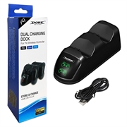 DOBE TP4-889 Charging Dock Dual Stand Charger Base pentru PS4 / PS4 Slim / PS4 Pro Dualshock Controller