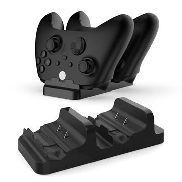 DOBE TYX-532X Pentru Xbox Seria S / X Controller Charging Dock Dual Gamepad Stand de încărcare cu baterie dublă - negru