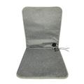 DT-90x43-2S USB încălzit spătar pernă de scaun cu 3 niveluri de temperatură - gri