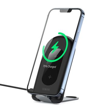 DUZZONA W2 15W Încărcător wireless pliabil pentru telefonul mobil Stand de încărcare a telefonului mobil Qi Wireless Charging Dock (CE, RoHS, FCC, UKCA)