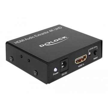 Extractor audio HDMI DeLock - 4K @ 30Hz - Negru