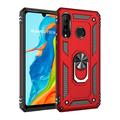 Husă Hibrid Defender Series pentru Huawei P30 Lite - Roșu