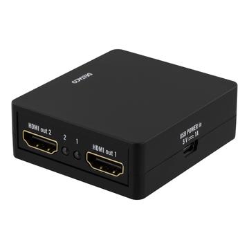 Deltaco HDMI Splitter 1 x 2 - 1080p Full HD - Negru