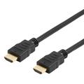 Cablu HDMI 2.0 de mare viteză Deltaco cu Ethernet - 1m - negru