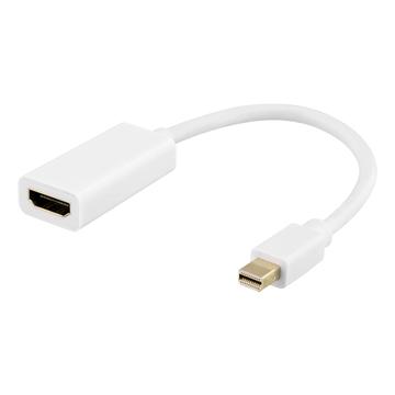 Adaptor Mini DisplayPort la HDMI Deltaco - 0,2 m - alb