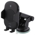 Încărcător Auto Wireless și Suport Auto Deltaco - 10W - Negru