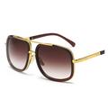 Ochelari de soare Deluxe Retro Unisex - Maro / Auriu