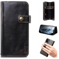 Husă Piele Portofel iPhone 13 - Denior Vintage Series