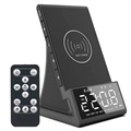 Ceas Digital Cu Alarmă Și Radio w/ Boxă Bluetooth Și Încărcător Wireless