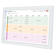 Organizator de familie digital cu ecran tactil - 15.6" - alb