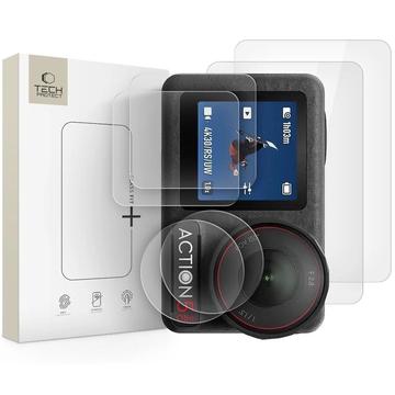 Protector de ecran din sticlă călită Dji Osmo Action 5 Pro Tech-Protect Glass Fit+ - 2 buc. - Clar