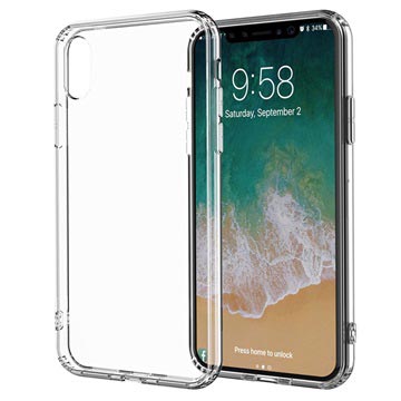 Husa TPU Cristal Anti-Alunecare pentru iPhone X / iPhone XS - Transparenta