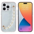 Husă TPU iPhone 14 Pro - Seria Dual-Color - Curea de Perla