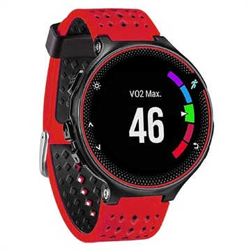 Curea de Sport Silicon Bicolor - Garmin Forerunner 235/630/735 - Roșu / Negru