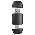 Adaptor CarPlay și Android Auto wireless 2 în 1 cu două capete