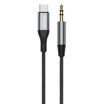 Dudao L11ProT USB-C la cablu minijack - Type-C/3.5mm - 1m - Negru
