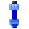 Sticlă de apă în formă de halteră – 550ml – Albastră