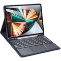 Husă cu Tastatură Bluetooth iPad Pro 12.9 2020/2021/2022 - Dux Ducis (Ambalaj Vrac Acceptabil) - Negru