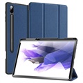 Husă Folio Pliabilă Samsung Galaxy Tab S7+/S8+ - Dux Duxis Domo - Albastru