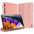 Husă Pliabilă Samsung Galaxy Tab S7/S8 - Dux Ducis Domo - Auriu Roze