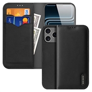 Husă Piele Portofel iPhone 18 Pro - Dux Ducis Hivo - Negru