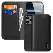 Husă Piele Portofel iPhone 18 Pro Max - Dux Ducis Hivo - Negru