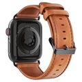Curea Piele Dux Ducis - Apple Watch Series Ultra 2/Ultra/10/9/8/SE (2022)/7/SE/6/5/4/3/2/1 - Maro