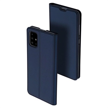 Husă Flip Samsung Galaxy A51 - Dux Ducis Skin Pro - Albastru Închis