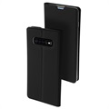 Husă Flip Dux Ducis Skin Pro Samsung Galaxy S10+ (Ambalaj Deschis - Vrac Acceptabil) - Neagră