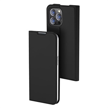 Husă Flip iPhone 14 Pro Max - Dux Ducis Skin Pro - Negru