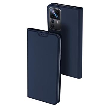 Husă Flip Xiaomi 12T/12T Pro - Dux Ducis Skin Pro - Albastru