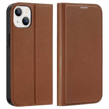 Husă Flip iPhone 14 - Dux Ducis Skin X2 - Maro