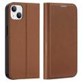 Husă Flip iPhone 14 Plus - Dux Ducis Skin X2 - Maro