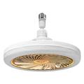 Ventilator de tavan cu lumină E27 și telecomandă - portocaliu