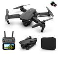 E88 Drone pliabil Fotografii aeriene HD Quadrocopter Altitude Hold RC Aircraft cu camere duble 4K - negru