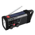Radio solar de urgență EM06 cu baterie externă de 2000mAh, lanternă și alarmă SOS