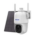 ESCAM G24 H.265 H.265 3MP Full HD AI Camera de identificare cu panou solar PIR Alarmă WiFi Camera WiFi cu baterie încorporată