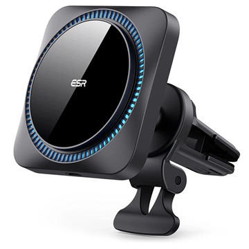 Încărcător Auto Wireless ESR HaloLock CryoBoost - iPhone 12, 13, 14, 15, 16 - Negru
