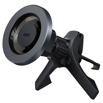 Suport Auto Magnetic Grilaj Ventilație ESR HaloLock - iPhone 12/13/14/15/16 - Gri Metalic