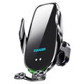 ESSAGER 15W Smart Car Wireless Charger Vehiculul de încărcare a telefonului Mount Charger Air Vent Phone Holder cu lumină ambientală