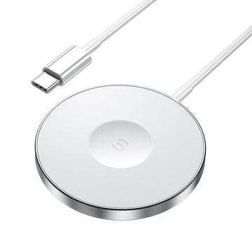 ESSAGER 3 în 1 15W încărcător wireless magnetic pentru iPhone 12 / 13 / 14 / 15, AirPods, iWatch Slim Charging Pad