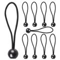 Corzi elastice pentru cort cu minge de plastic - 10 buc