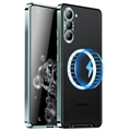 Husă Hibrid Samsung Galaxy S23 5G Magnetic Galvanizat - Verde
