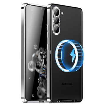 Husă Hibrid Samsung Galaxy S23+ 5G Magnetic Galvanizat - Argintiu