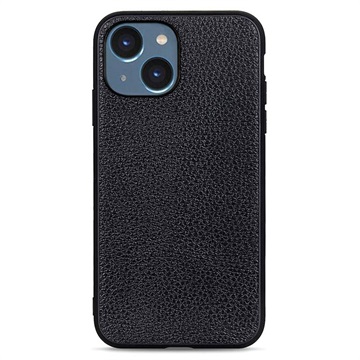 Husă Piele iPhone 14 Plus - Elegant - Negru