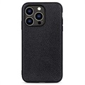 Husă Piele iPhone 14 Pro - Elegant - Negru