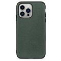 Husă Piele iPhone 14 Pro Max - Elegant - Verde