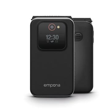 Emporia Joy-LTE Flip Phone pentru seniori - negru