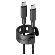Cablu USB-C Empower by PanzerGlass - 240W, 1.2m - Negru