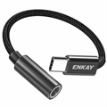 Adaptor USB-C / 3.5mm AUX Enkay ENK-AT111 - Negru